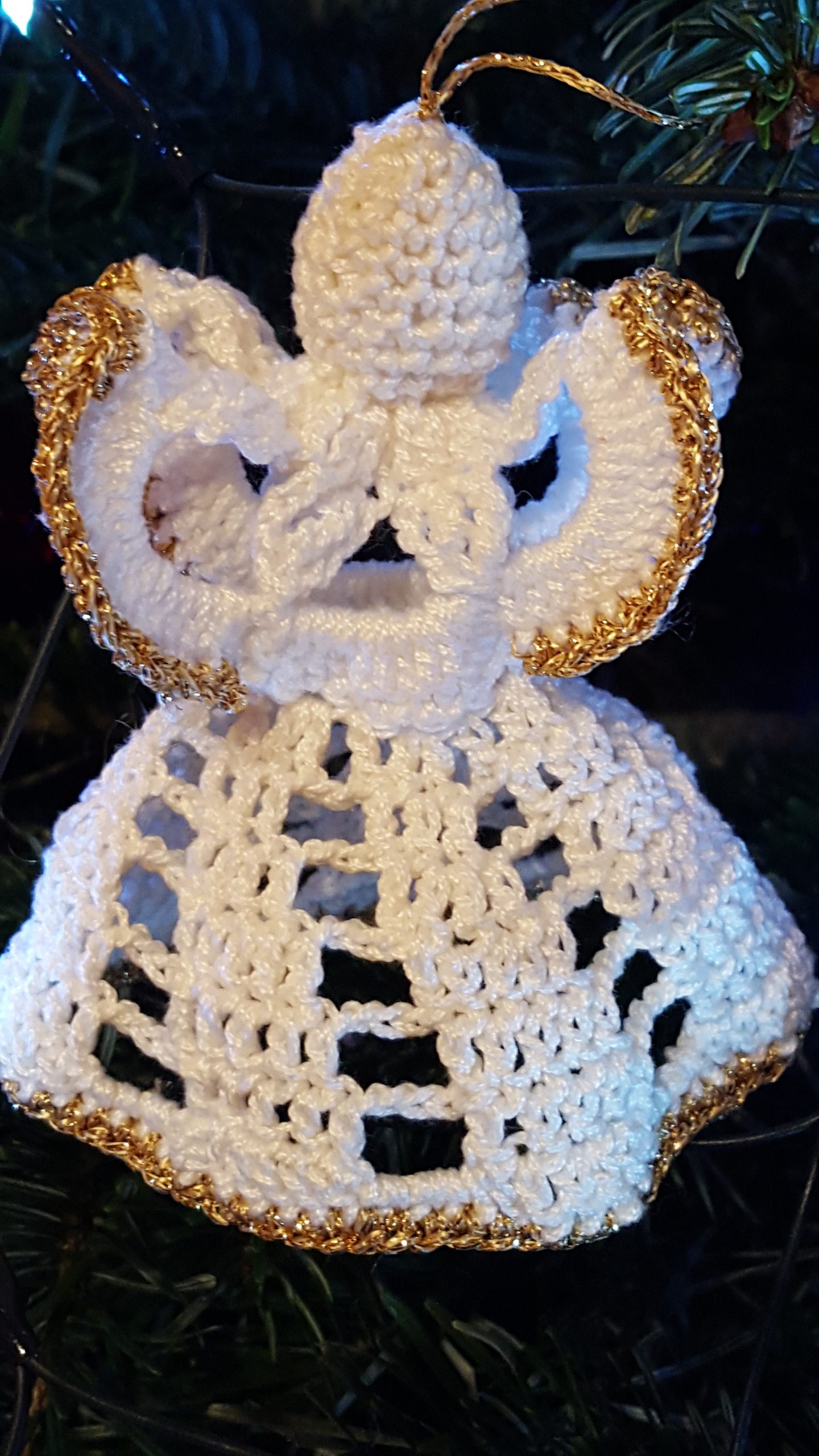 Ornament handmade îngeraș pentru brad